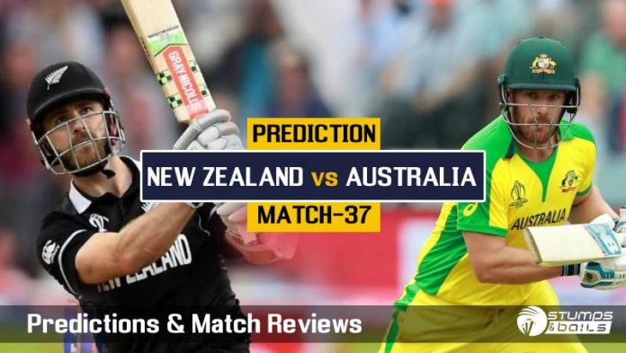 Match Prediction For New Zealand vs Australia – 37TH ODI ICC CWC19