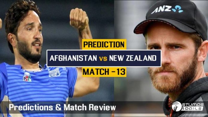 Match Prediction For Afghanistan VS New Zealand – 13th ODI CWC19
