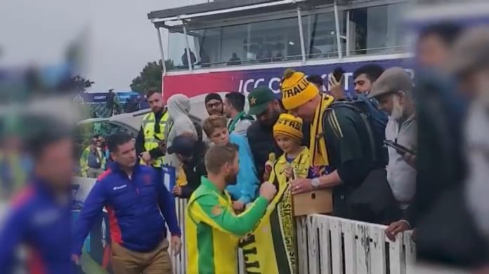 David Warner Gifts His Player Of The Match Memento To A Young Australian Fan