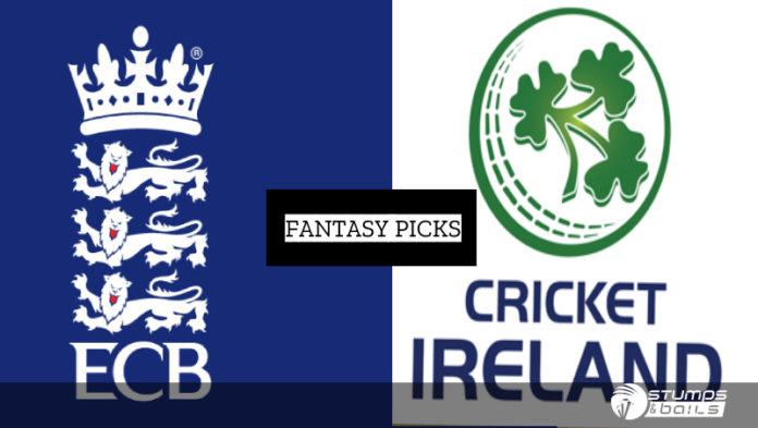 England vs Ireland Fantasy Picks