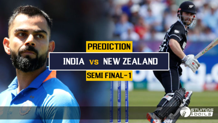 Match Prediction For INDIA Vs NEW ZEALAND – 1st Semi Final ICC CWC19