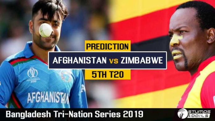 Match Prediction For Afghanistan Vs Zimbabwe 5th T20 | Bangladesh Tri-Nation Series 2019 | AFG Vs ZIM