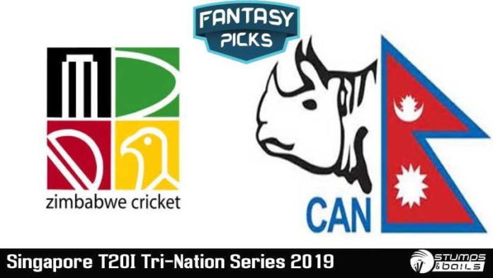 Fantasy Picks For Zimbabwe vs Nepal 1st T20 | Singapore T20I Tri-Nation Series 2019 | ZIM vs NEP | Playing XI, Pitch Report & Fantasy Picks | Dream11 Fantasy Cricket Tips