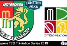 Fantasy Picks For Singapore vs Zimbabwe 6th T20 | Singapore T20I Tri-Nation Series 2019 | SIN vs ZIM | Playing XI, Pitch Report & Fantasy Picks | Dream11 Fantasy Cricket Tips Fantasy Picks For Singapore vs Zimbabwe 6th T20 | Singapore T20I Tri-Nation Series 2019 | SIN vs ZIM | Playing XI, Pitch Report & Fantasy Picks | Dream11 Fantasy Cricket Tips