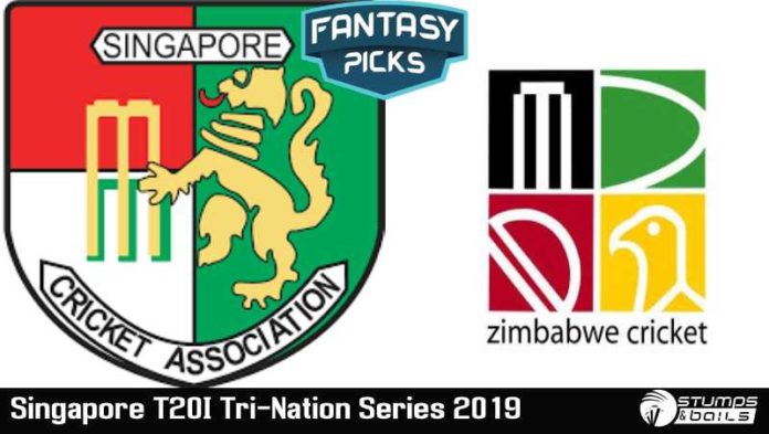 Fantasy Picks For Singapore vs Zimbabwe 6th T20 | Singapore T20I Tri-Nation Series 2019 | SIN vs ZIM | Playing XI, Pitch Report & Fantasy Picks | Dream11 Fantasy Cricket Tips
