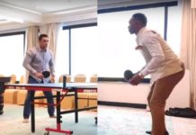 Watch: MS Dhoni Stuns CSK Teammate Dwayne Bravo In Table Tennis Rally Watch: MS Dhoni Stuns CSK Teammate Dwayne Bravo In Table Tennis Rally