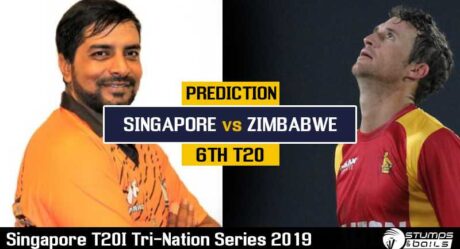 Match Prediction For Singapore vs Zimbabwe 6th T20 | Singapore T20I Tri-Nation Series 2019 | SIN vs ZIM