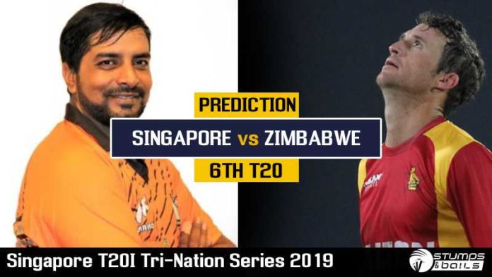 Match Prediction For Singapore vs Zimbabwe 6th T20 | Singapore T20I Tri-Nation Series 2019 | SIN vs ZIM