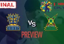 Guyana Amazon Warriors To Play Against Barbados Tridents In The CPL 2019 Final Guyana Amazon Warriors To Play Against Barbados Tridents In The CPL 2019 Final