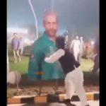 Angry Pakistani Fan Disfigures The Cut-Out Of Sarfaraz Ahmed