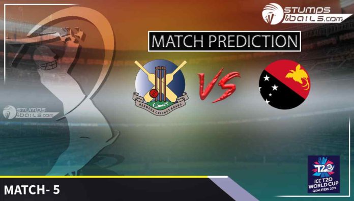 Match Prediction For Papua New Guinea vs Bermuda Group A, 5th Match | ICC Men’s T20 World Cup Qualifier 2019 | ICC World Twenty20 Qualifier | KEN VS NED