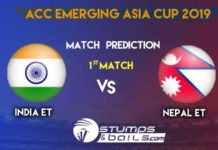 Match Prediction For India-ET vs Nepal-ET 1st Match | ACC Emerging Asia Cup 2019 | IND-ET vs NEP-ET Match Prediction For India-ET vs Nepal-ET 1st Match | ACC Emerging Asia Cup 2019 | IND-ET vs NEP-ET