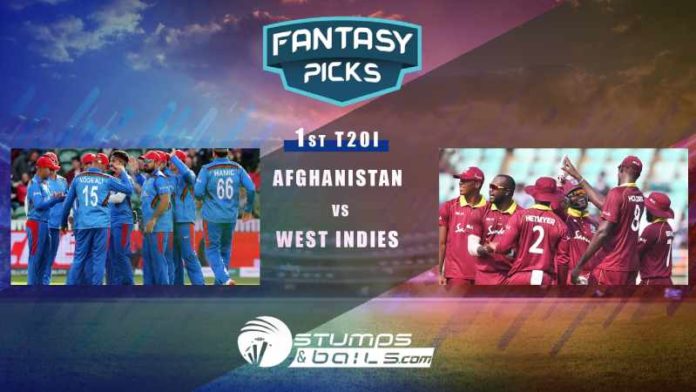 Fantasy Picks For Afghanistan Vs West Indies 1st T20 | Afghanistan V West Indies In India 2019 | AFG Vs WI | Playing XI, Pitch Report & Fantasy Picks | Dream11 Fantasy Cricket