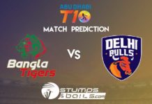 Match Prediction For Bangla Tigers vs Delhi Bulls | T10 League 2019 | BGT vs DB Match Prediction For Bangla Tigers vs Delhi Bulls | T10 League 2019 | BGT vs DB