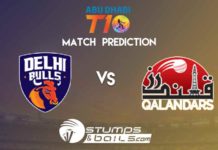 Match Prediction For Delhi Bulls vs Qalandars | T10 League 2019 | DB vs QLD Match Prediction For Delhi Bulls vs Qalandars | T10 League 2019 | DB vs QLD