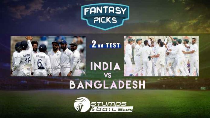 Fantasy Picks For India Vs Bangladesh, 2nd Test | Bangladesh Tour Of India, 2019 | IND Vs BAN | Playing XI, Pitch Report & Fantasy Picks | Dream11 Fantasy Cricket