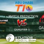 Match Prediction For Maratha Arabians vs Qalandars Qualifier 1 | T10 League 2019 | MA vs QLD