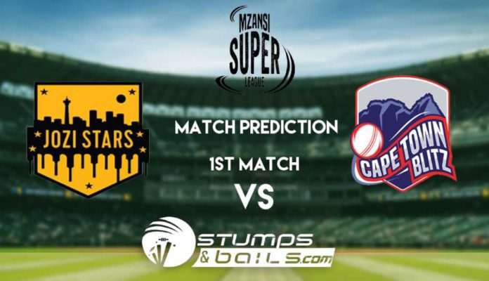 Match Prediction For Jozi Stars vs Cape Town Blitz 1st Match | Mzansi Super League 2019| MSL 2019 | JOZ vs CTB