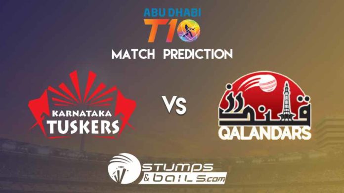 Match Prediction For Karnataka Tuskers vs Qalandars | T10 League 2019 | KAT vs QLD