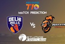Match Prediction For Delhi Bulls vs Maratha Arabians | T10 League 2019 | DB vs MA Match Prediction For Delhi Bulls vs Maratha Arabians | T10 League 2019 | DB vs MA