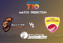 Match Prediction For Maratha Arabians vs Team Abu Dhabi | T10 League 2019 | MA vs AD Match Prediction For Maratha Arabians vs Team Abu Dhabi | T10 League 2019 | MA vs AD