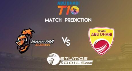 Match Prediction For Maratha Arabians vs Team Abu Dhabi | T10 League 2019 | MA vs AD