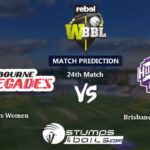Match Prediction For Melbourne Renegades Women vs Hobart Hurricanes Women 24th T20 | Womens Big Bash League 2019 | WBBL 2019 | MLRW vs HBHW