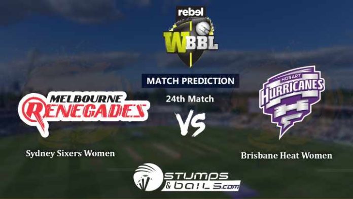 Match Prediction For Melbourne Renegades Women vs Hobart Hurricanes Women 24th T20 | Womens Big Bash League 2019 | WBBL 2019 | MLRW vs HBHW