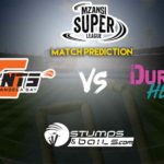 Match Prediction For Durban Heat vs Nelson Mandela Bay Giants | Mzansi Super League 2019 | DH vs NMBG