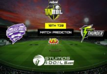 Match Prediction For Hobart Hurricanes Women vs Sydney Thunders Women 19th T20 | Womens Big Bash League 2019 | WBBL 2019 | HBHW vs SYTW Match Prediction For Hobart Hurricanes Women vs Sydney Thunders Women 19th T20 | Womens Big Bash League 2019 | WBBL 2019 | HBHW vs SYTW