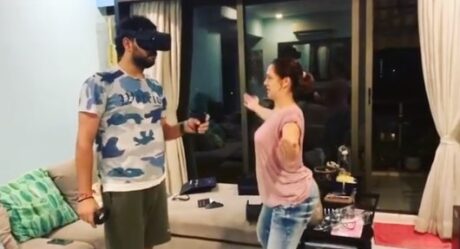 Yuvraj Singh’s VR Gaming Session Gets Mimicked By His Wife Hazel Keech