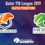 Falcon Hunters vs Swift Gallopers Match Prediction | Qatar T10 League 2019 | FLH vs SGP