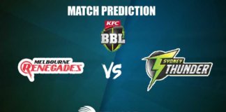 Sydney Thunder Vs Melbourne Renegades T20 Prediction| BBL 2019-20