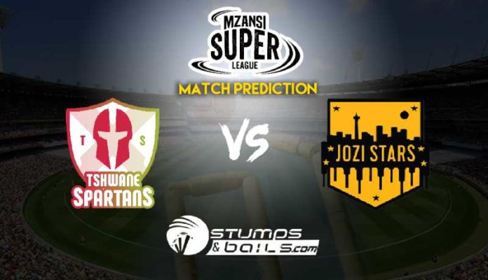 Tshwane Spartans vs Jozi Stars Match Prediction | Mzansi Super League 2019 | MSL 2019 | TS vs JS
