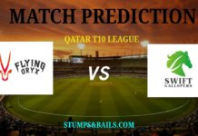 Flying Oryx vs Swift Gallopers Match Prediction | Qatar T10 League 2019 Flying Oryx vs Swift Gallopers Match Prediction Qatar T10 League 2019