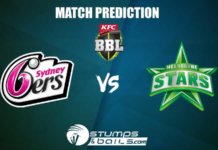 Sydney Sixers Vs Melbourne Stars T20 Prediction| BBL 2019-20 Sydney Sixers Vs Melbourne Stars T20 Prediction| BBL 2019-20