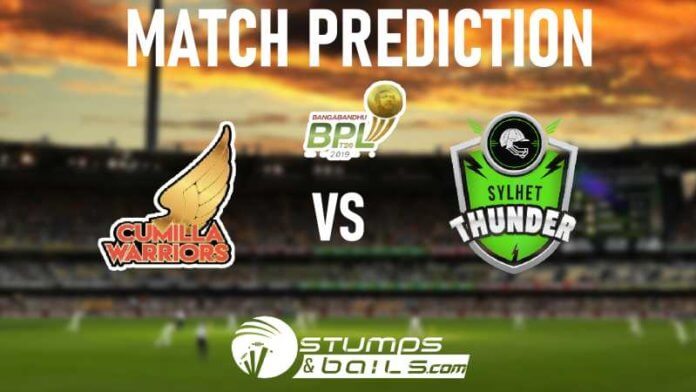 Cumilla Warriors vs Sylhet Thunder T20 Prediction