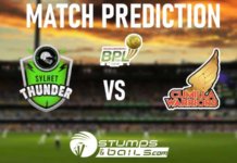 Sylhet Thunder vs Cumilla Warriors T20 Prediction