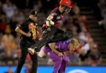 WATCH: Frightful Collision Of Sam Harper And Nathan Ellis WATCH: Frightful Collision of Sam Harper And Nathan Ellis