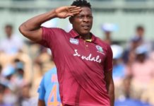 No. 11 Sheldon Cottrell Scripts Historical Six To Help West Indies Win Sheldon Cottrell