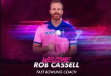 IPL 2020 – Rajashtan Royals Appointed Rob Cassell As Bowling Coach IPL 2020 - Rajashtan Royals Appointed Rob Cassell As Bowling Coach