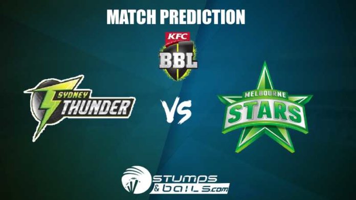 Melbourne Stars Vs Sydney Thunders T20 Prediction