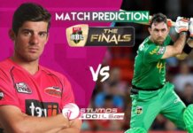 Final BBL Match Prediction For Sydney Sixers Vs Melbourne Stars