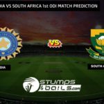 India Vs South Africa 1st ODI Match Prediction| IND VS SA