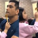MS Dhoni’s Daughter Ziva Turns Into A Makeup Artist