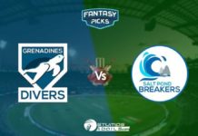 Dream11 Prediction For Grenadines Divers Vs Salt Pond Breakers Dream11 Prediction For Grenadines Divers Vs Salt Pond Breakers