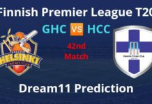 Finnish Premier League 2020 Dream11 Prediction: GHC Vs HCC GHG Vs HCC