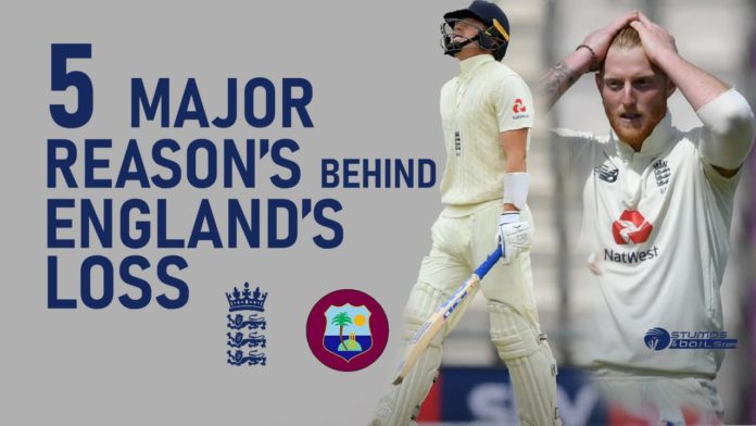 5 major mistakes of England in the 1st Test match against West Indies