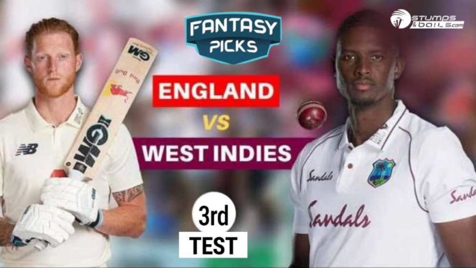 England vs West Indies, 2020: 3rd Test Dream11 Fantasy Cricket Tips | StumpsandBails