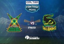 CPL 2020 8th Match Dream11 Prediction: GAW Vs JT GAW Vs JT